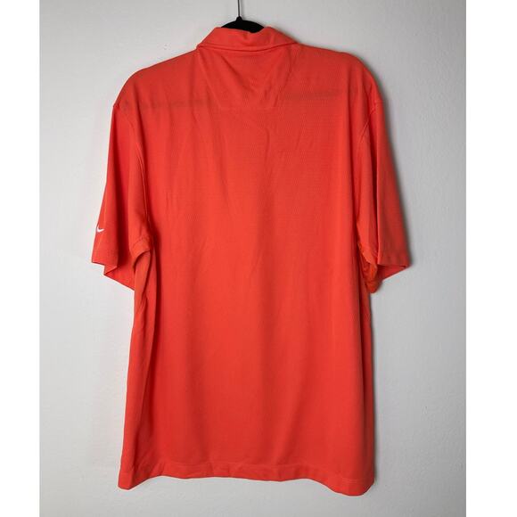 Nike Golf Dri-FIT Orange Short Sleeve Shirt - Men's Large - Picture 4 of 7
